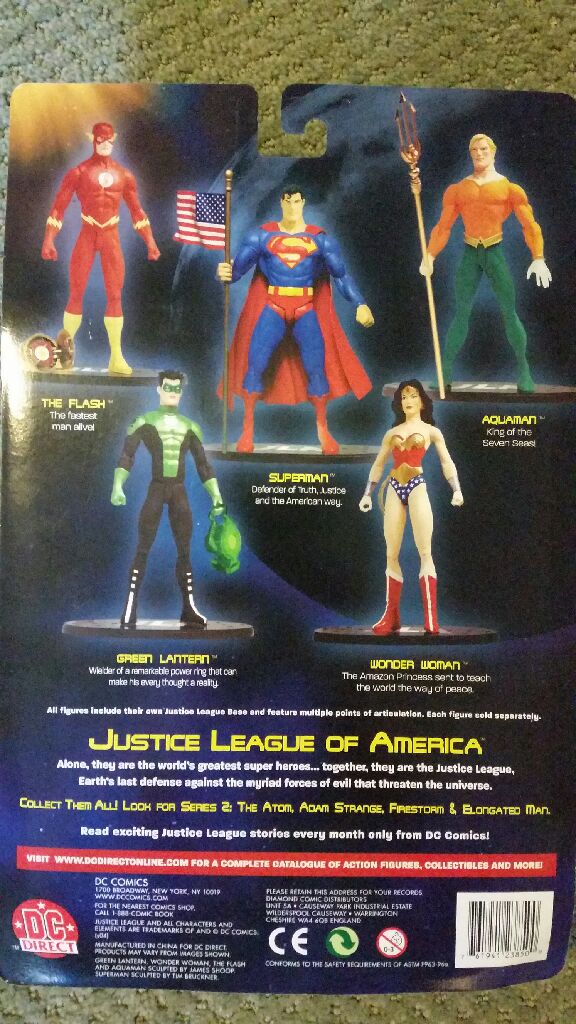 Aquaman - DC Direct (JLA Series 1) action figure collectible [Barcode 761941238500] - Main Image 2