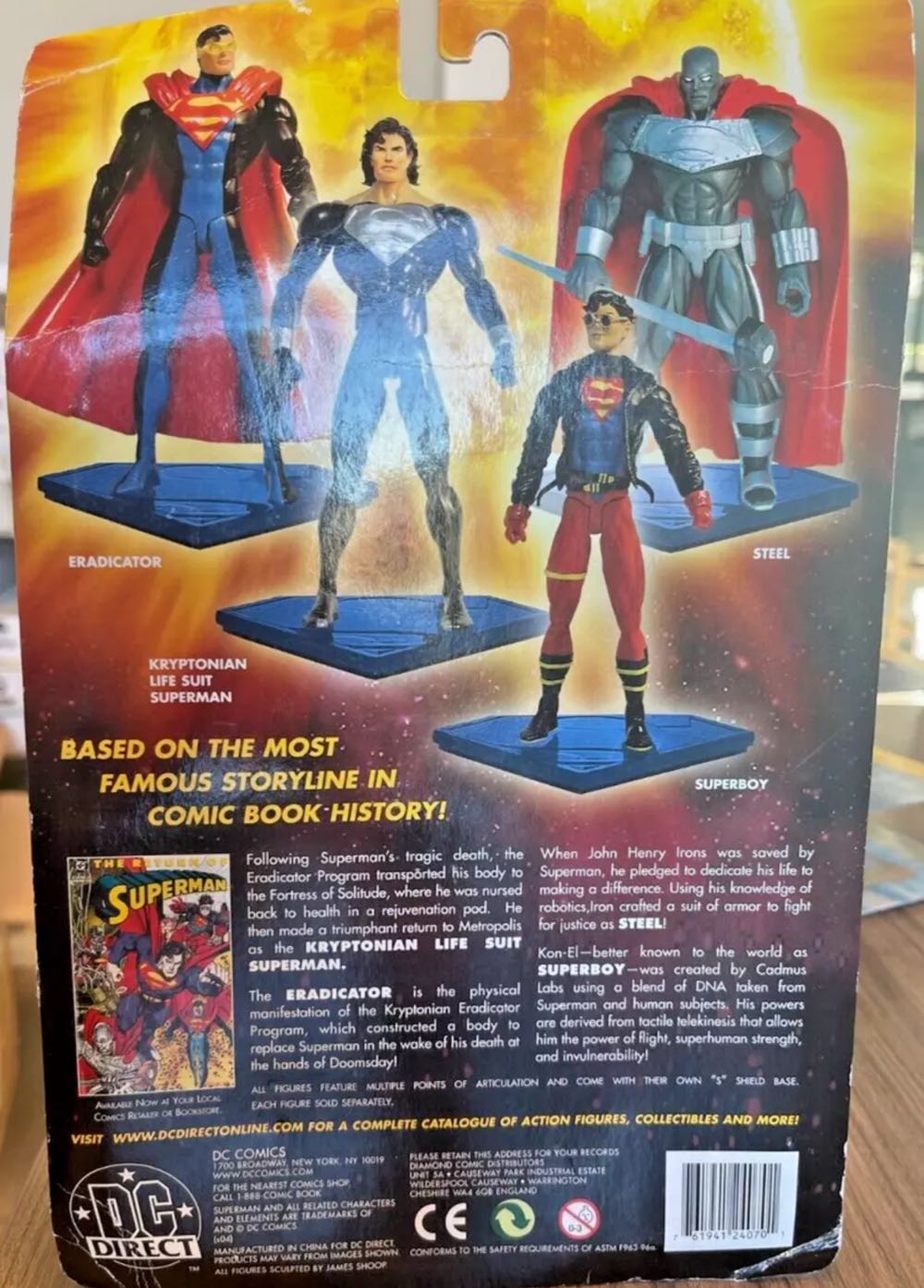 Superboy - DC Direct (The Return Of Superman) action figure collectible [Barcode 761941240701] - Main Image 3