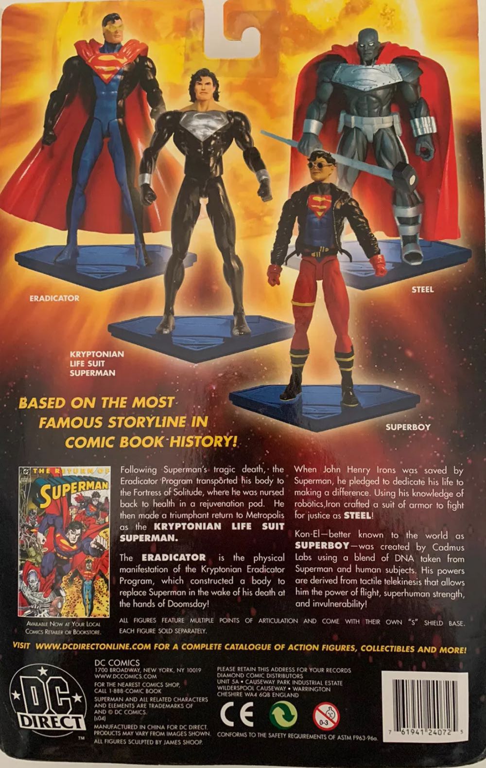 Superman Eradicator - DC Direct (Superman - Return of Superman) action figure collectible [Barcode 761941240725] - Main Image 3
