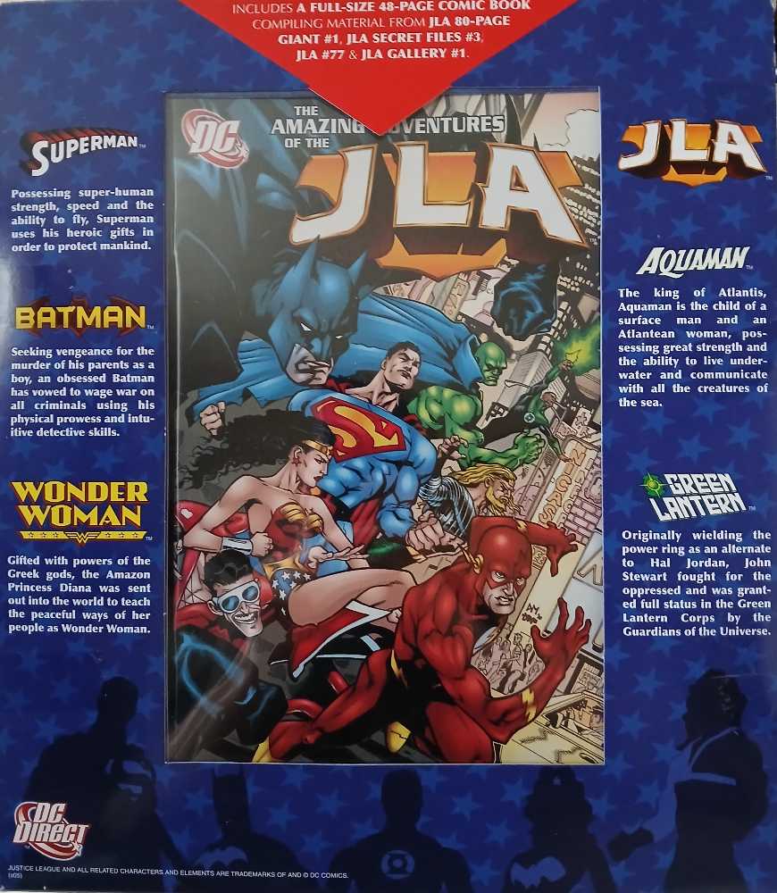 JLA Gift Set [Superman/Batman/Wonder Woman/Aquaman/Green Lantern] - DC Direct (DC Super Heroes) action figure collectible [Barcode 761941248592] - Main Image 2