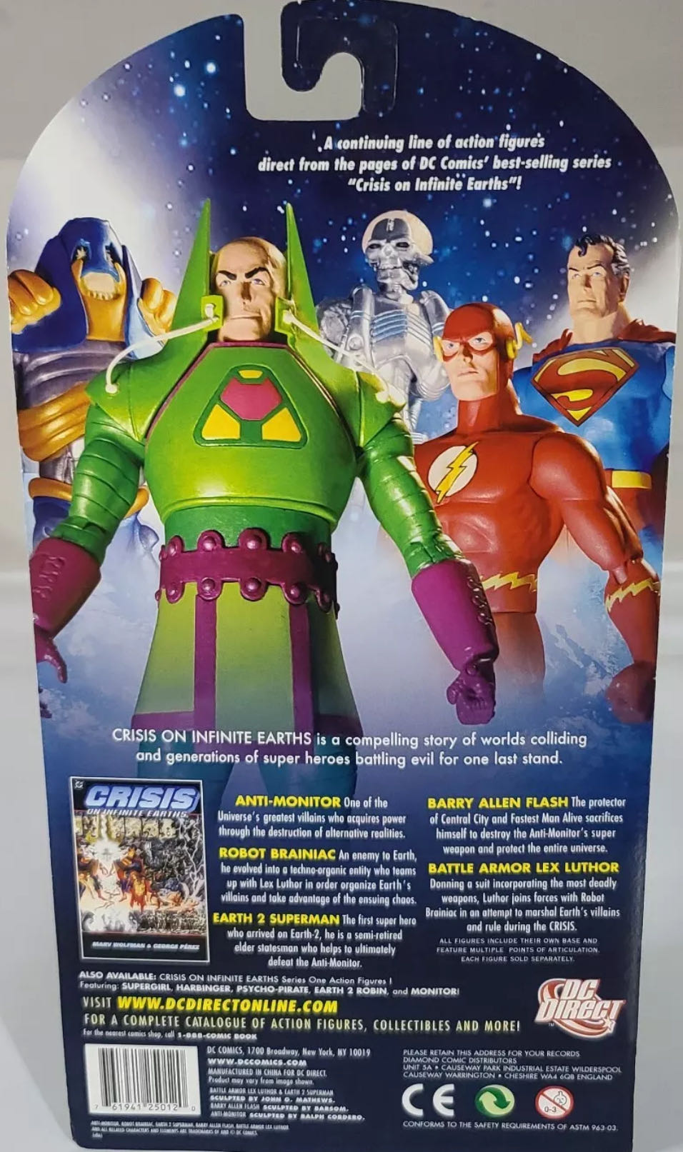 Earth 2 Superman - DC Direct (DC Direct Crisis On Infinite Earths) action figure collectible [Barcode 761941250120] - Main Image 3