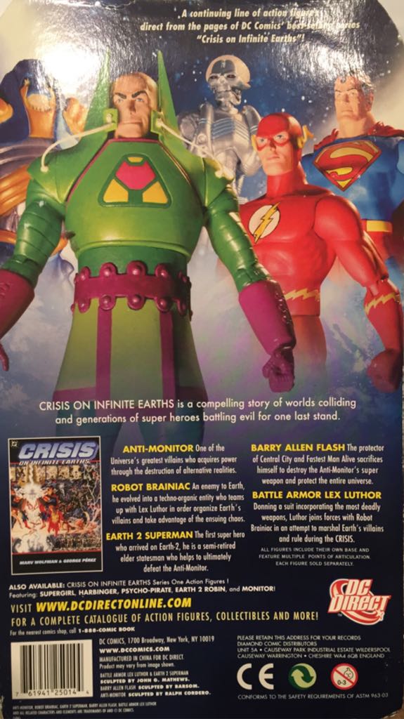 Battle Armor Lex Luthor - DC Direct (DC Direct Crisis On Infinite Earths) action figure collectible [Barcode 761941250144] - Main Image 2