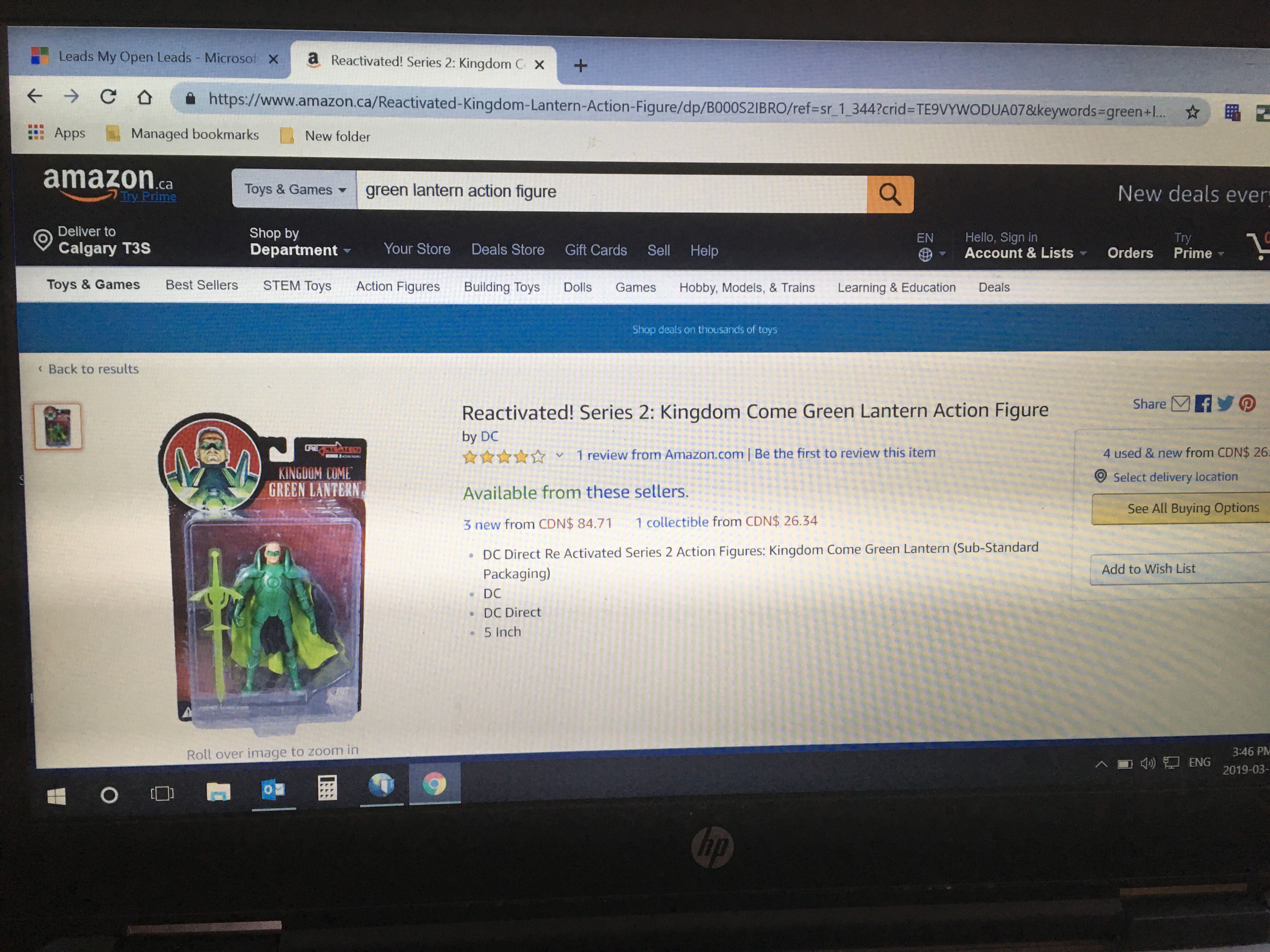 Kingdom Come Green Lantern - DC Direct Collectibles (DC Direct Kingdom Come) action figure collectible [Barcode 761941260921] - Main Image 3