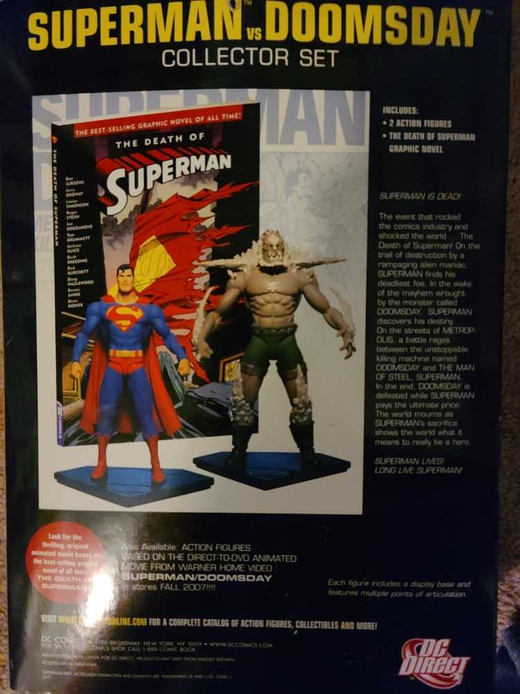 Superman Vs. Doomsday - DC Direct (The Death Of Superman) action figure collectible [Barcode 761941263472] - Main Image 2
