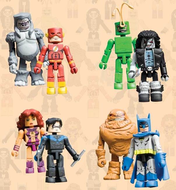 DC Minimates Lobo & Ambush Bug - Art Asylum (DC Minimates) action figure collectible [Barcode 761941267258] - Main Image 2
