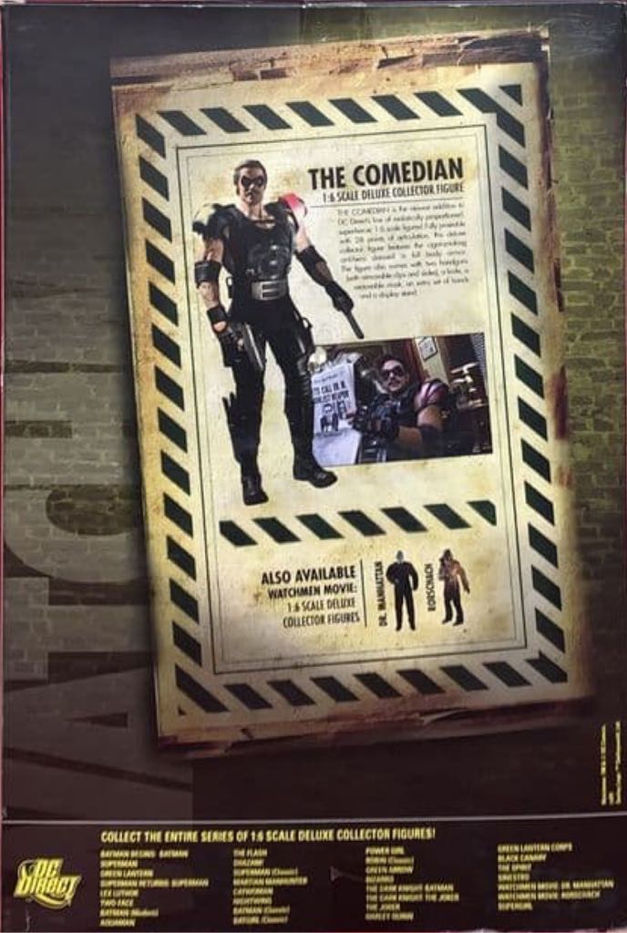 Watchmen The Comedian 1/6 Scale Deluxe Collector Figure - DC Direct (DC Universe) action figure collectible [Barcode 761941276977] - Main Image 2