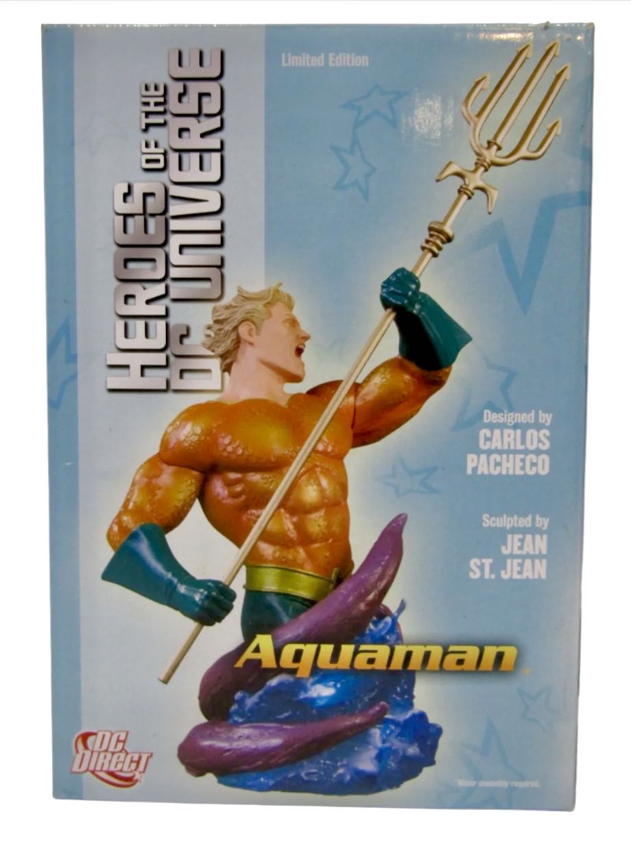 DC Direct Heroes of the DC Universe: Aquaman Porcelain Bust by Carlos Pacheco Limited 0409/3000 - DC Direct (Heroes Of The DC Universe) action figure collectible [Barcode 761941283241] - Main Image 2