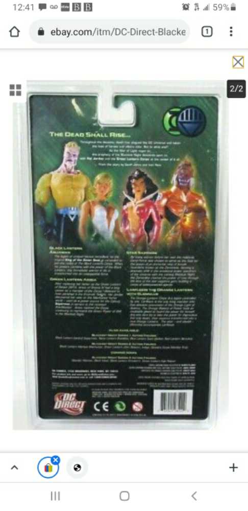 Blackest Night, Series 3: Larfleeze With Glomulus - DC Direct (DC Comics Super Heroes) action figure collectible [Barcode 761941285412] - Main Image 3