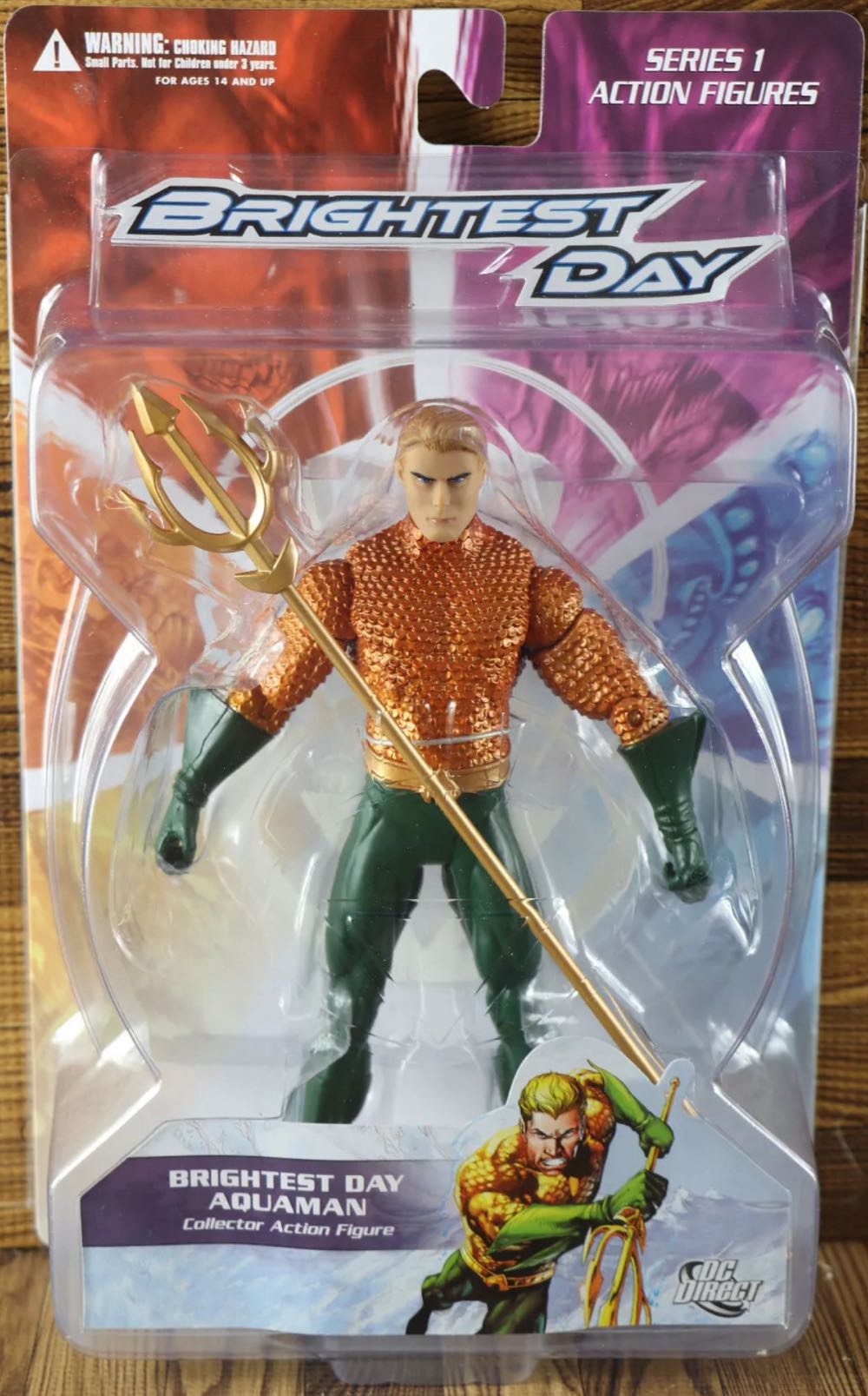 Aquaman Brightest Day - Series 1 - Aquaman - DC Direct (Brightest Day) action figure collectible [Barcode 761941297996] - Main Image 3