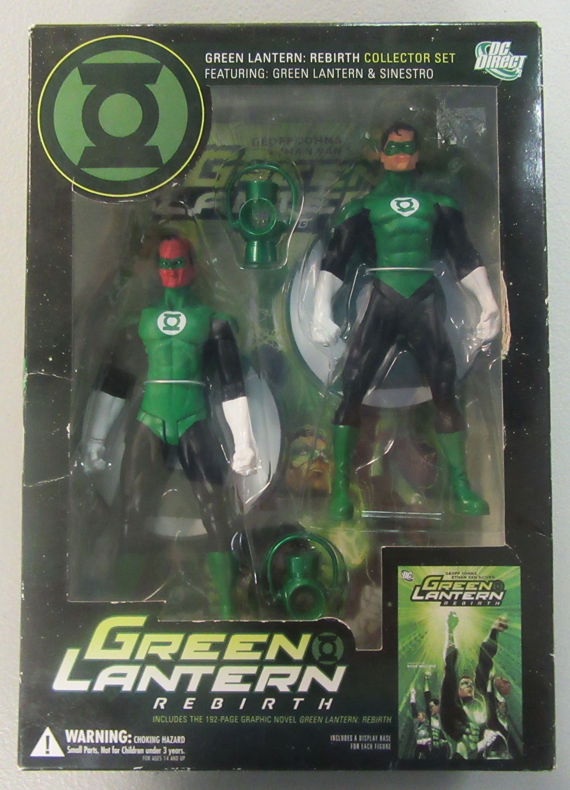 Green Lantern Hal Jordan And Sinestro Rebirth - Collector Set - Green Lantern & Sinestro - DC Direct (Green Lantern Rebirth) action figure collectible [Barcode 761941300498] - Main Image 3