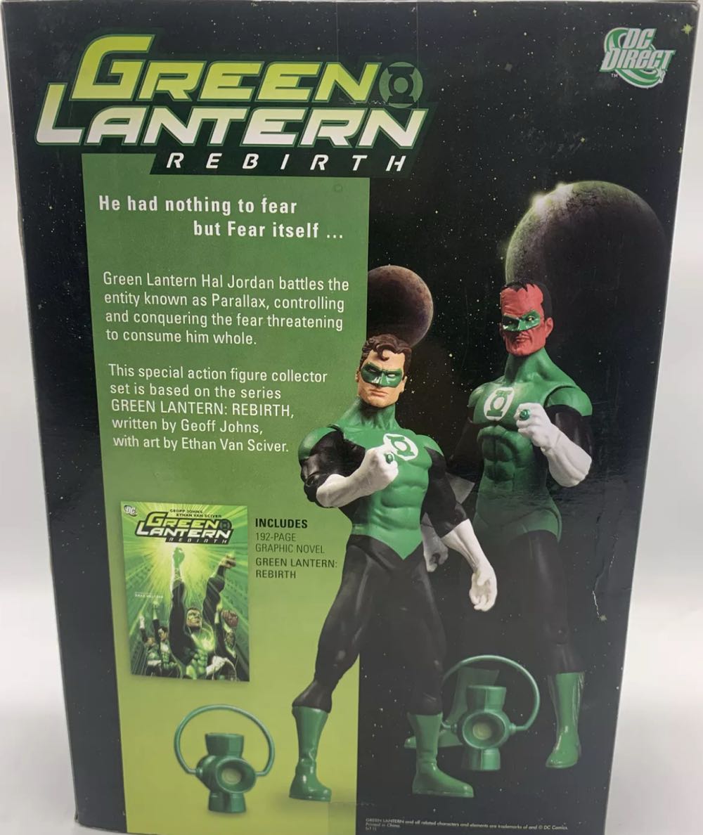Green Lantern Hal Jordan And Sinestro Rebirth - Collector Set - Green Lantern & Sinestro - DC Direct (Green Lantern Rebirth) action figure collectible [Barcode 761941300498] - Main Image 4