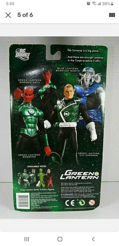 Guy Gardner [Green Lantern] - DC Direct (Green Lantern) action figure collectible [Barcode 761941303826] - Main Image 3