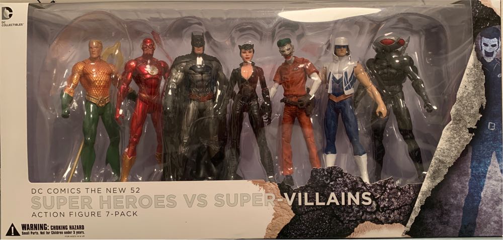 Super Heroes Vs. Super-Villains 7 Pack - DC Collectibles (DC Collectibles The New 52) action figure collectible [Barcode 761941315447] - Main Image 4