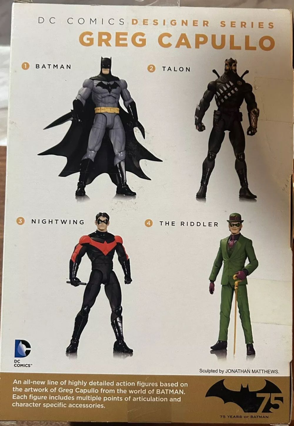 DC Comics Designer Series Talon Greg Capullo Action Figure - DC Collectibles (DC Comics Designer Series: Greg Capullo) action figure collectible [Barcode 761941319520] - Main Image 3