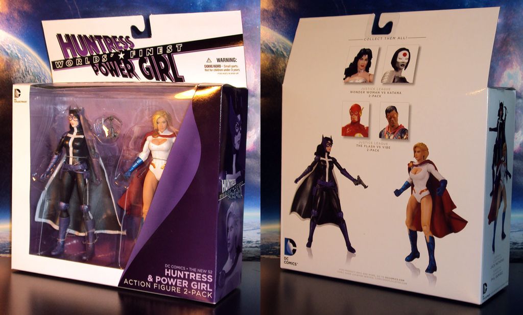 DC Collectibles World’s Finest Huntress & Powergirl  2-pack - DC Collectibles (DC Collectibles The New 52) action figure collectible [Barcode 761941319940] - Main Image 2