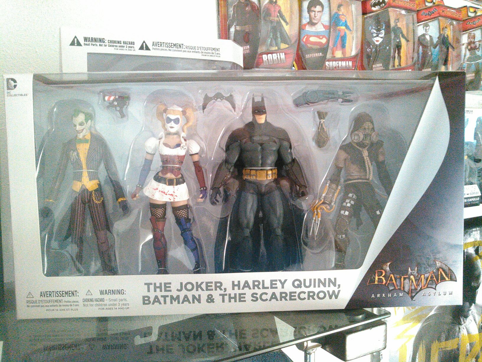 Batman Arkham Asylum The Joker, Harley Quinn, Batman, Scarecrow - DC Collectibles (Batman Arkham Asylum) action figure collectible [Barcode 761941322391] - Main Image 2