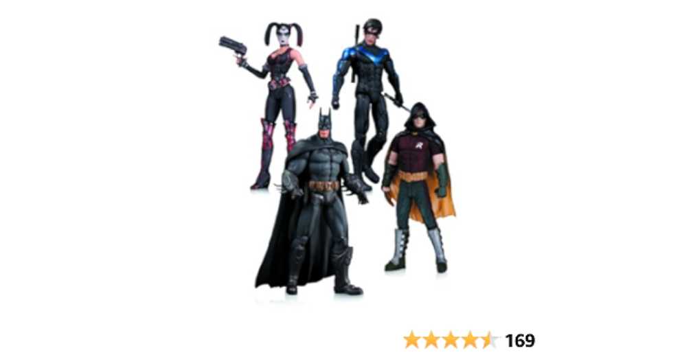 Batman DC Collectibles Batman Arkham City Robin, Harley Quinn, Batman, Nightwing - DC Collectibles (DC Collectibles) action figure collectible [Barcode 761941322483] - Main Image 3