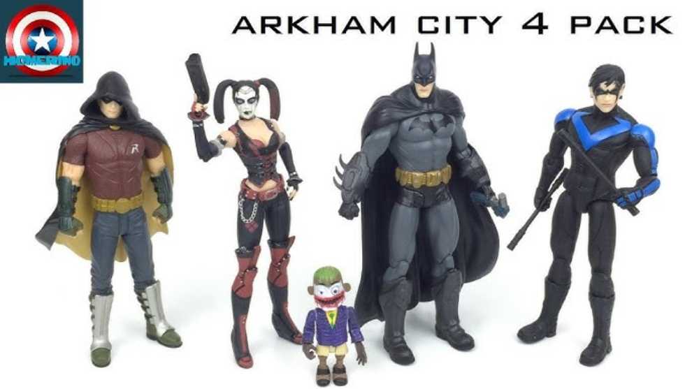 Batman DC Collectibles Batman Arkham City Robin, Harley Quinn, Batman, Nightwing - DC Collectibles (DC Collectibles) action figure collectible [Barcode 761941322483] - Main Image 4