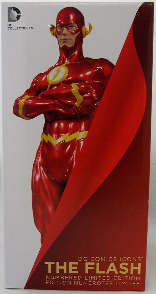 DC Collectibles DC Comics Icons: The Flash Cold-Cast Porcelain Statue (1435/5200) - DC Collectibles (Flash) action figure collectible [Barcode 761941322643] - Main Image 2