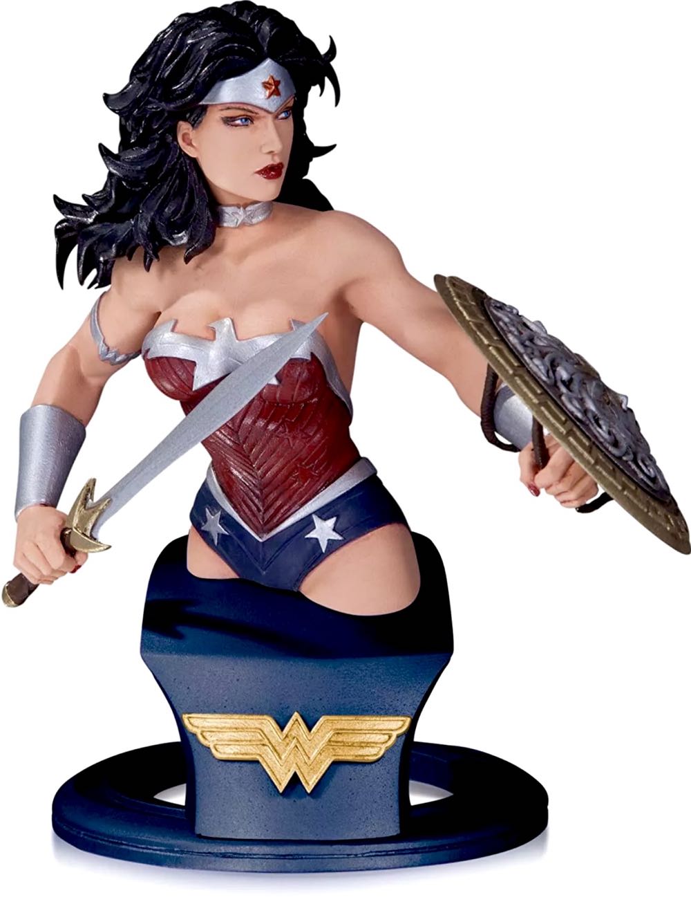 Wonder Woman: DC Comics Super Heroes (The New 52 Version 2) Cold-Cast Porcelain Bust - DC Collectibles (The New 52) action figure collectible [Barcode 761941334417] - Main Image 3