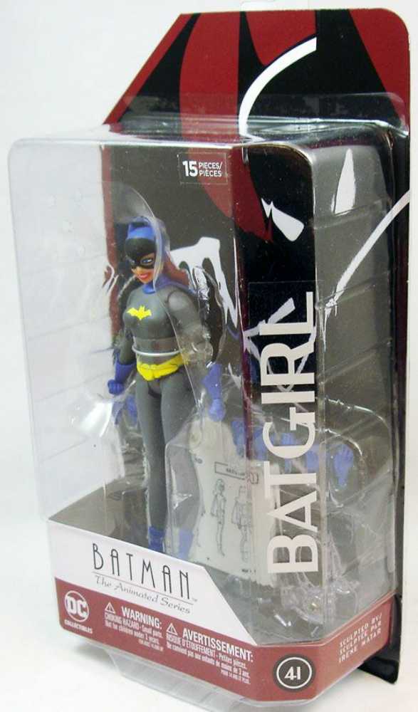 DC Collectibles Batman The Animated Series Batgirl (Gray Suit) Red Card - DC Collectibles (Batman - The Animated Series) action figure collectible [Barcode 761941345796] - Main Image 2