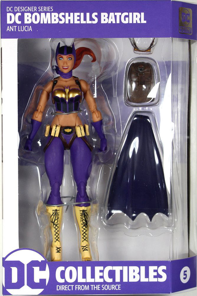 DC Bombshells Batgirl - DC Collectibles (DC Collectibles Designer Series Ant Lucia) action figure collectible [Barcode 761941346151] - Main Image 2