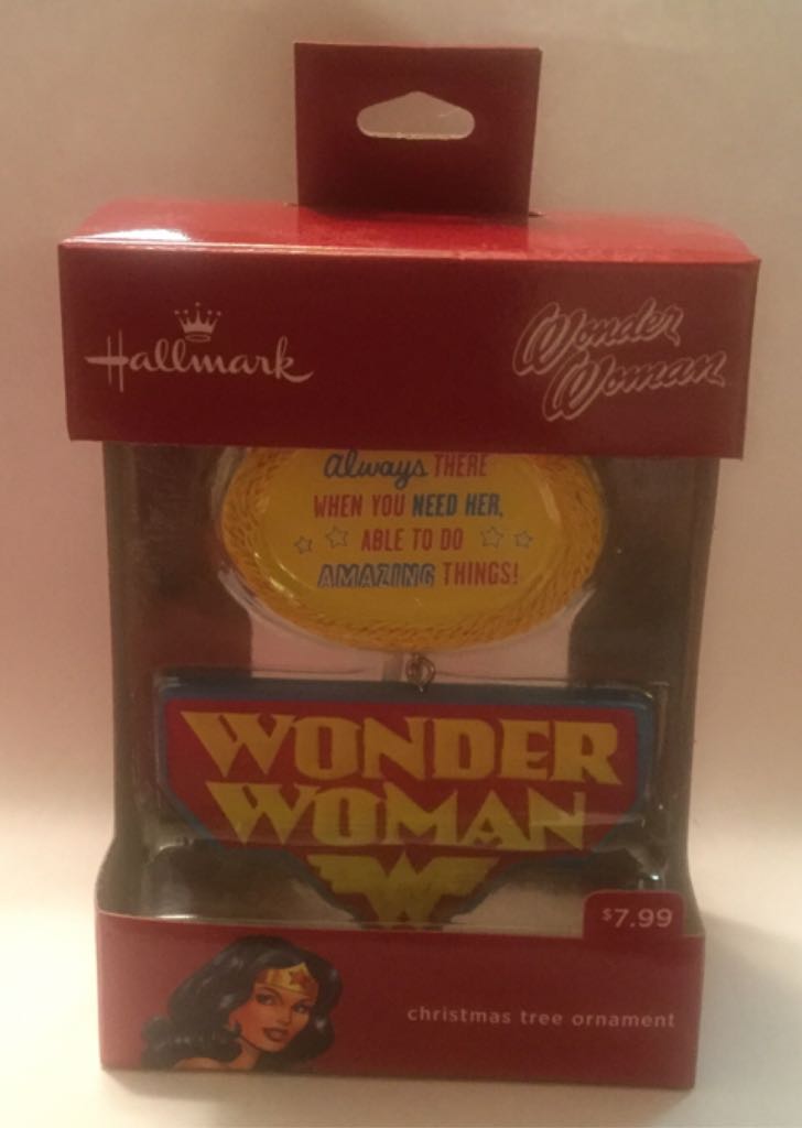 WONDER WOMAN Ornament  - Hallmark Marketing Company (DC Comics - Super Heroes) action figure collectible [Barcode 763795157433] - Main Image 2