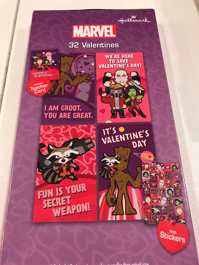 Marvel 32 Pk - Guardians Of The Galaxy Valentines  action figure collectible [Barcode 763795364756] - Main Image 2