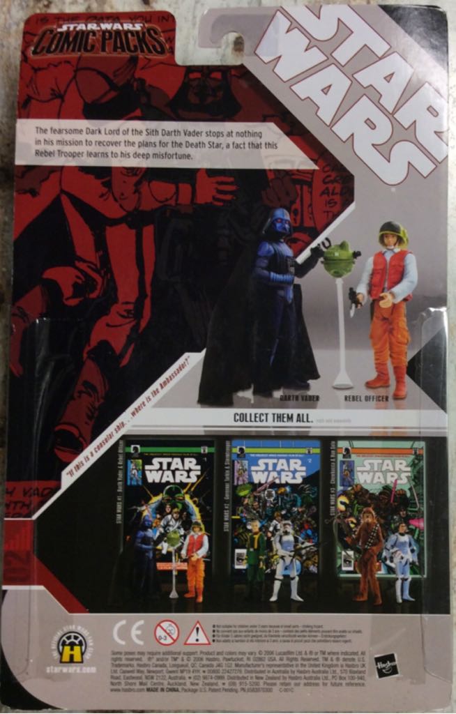 Darth Vader and Rebel Officer - Hasbro (Star Wars Comic Packs) action figure collectible [Barcode 7673768193821] - Main Image 2