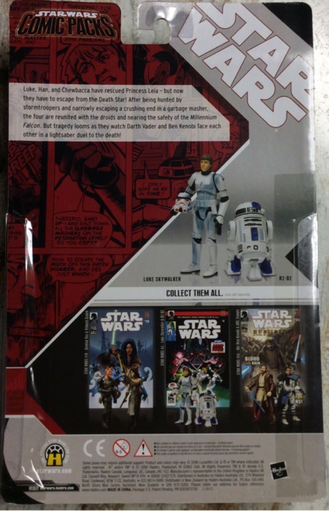 Luke Skywalker & R2-D2 - Hasbro (Star Wars Comic Packs) action figure collectible [Barcode 7673768211471] - Main Image 2