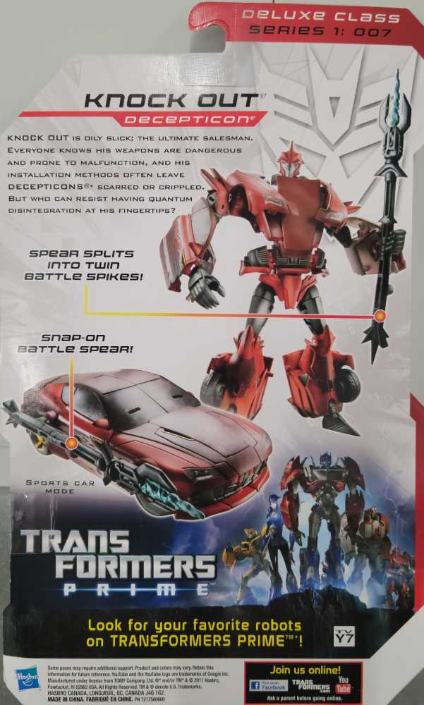 Knock Out Carded - Hasbro (Prime) action figure collectible [Barcode 7673768743064] - Main Image 3