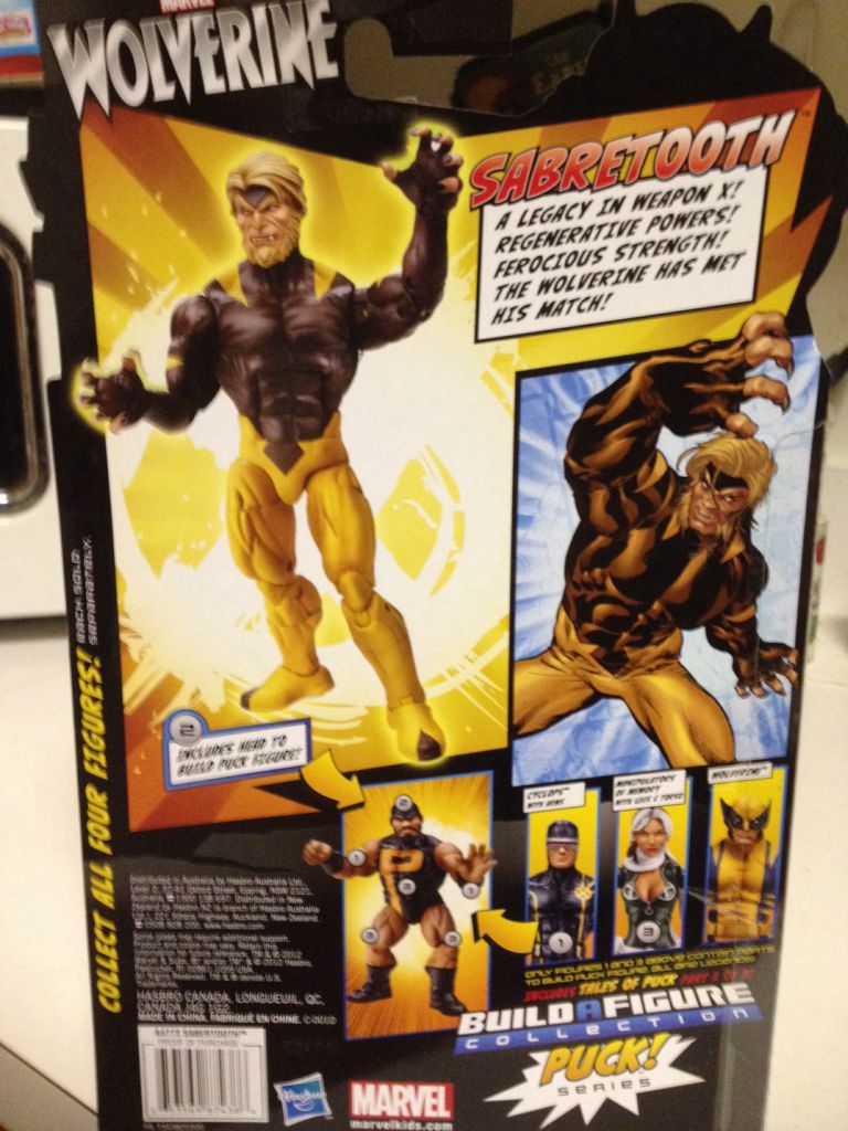 Marvel Wolverine Sabertooth  - Hasbro (Marvel Legends) action figure collectible [Barcode 7673768874386] - Main Image 2