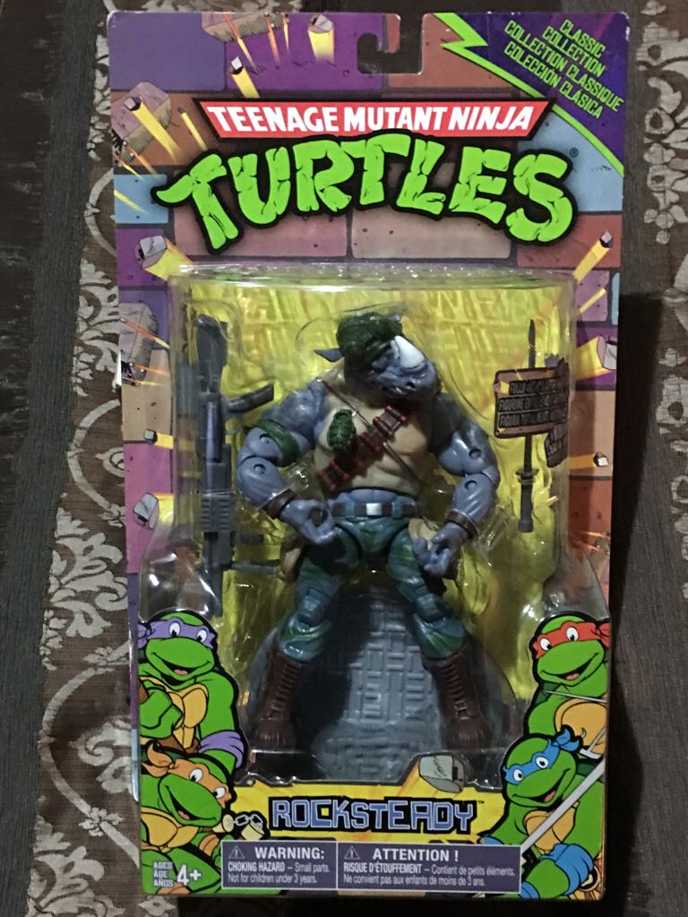 Classic Rocksteady - Playmates Toys (Teenage Mutant Ninja Turtles Classic Coll) action figure collectible [Barcode 778988076422] - Main Image 1