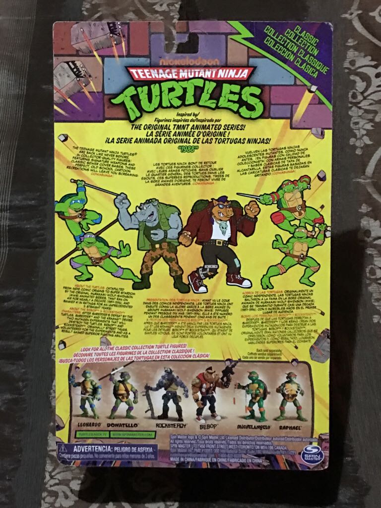 Classic Rocksteady - Playmates Toys (Teenage Mutant Ninja Turtles Classic Coll) action figure collectible [Barcode 778988076422] - Main Image 2