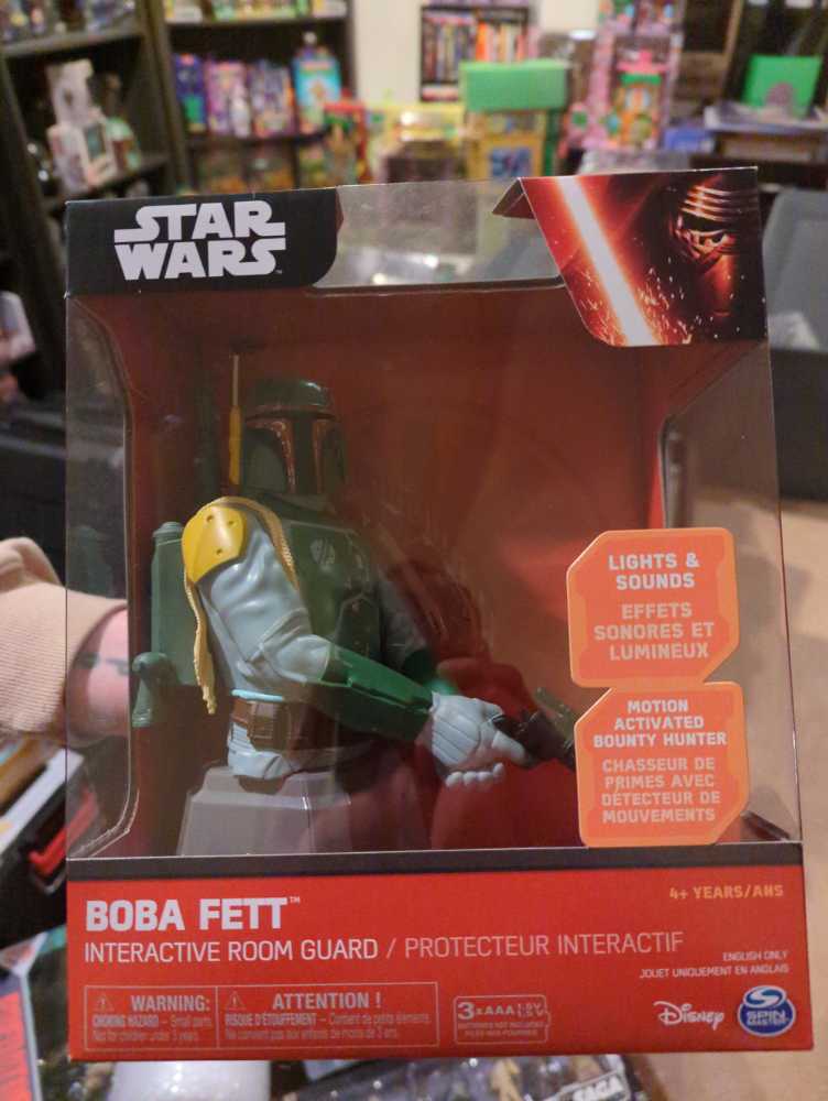 Star Wars: Boba Fett Star Wars Interactive Room Guard Motion Activated with Lights & Sound - Spin Master (Star Wars) action figure collectible [Barcode 778988116876] - Main Image 3
