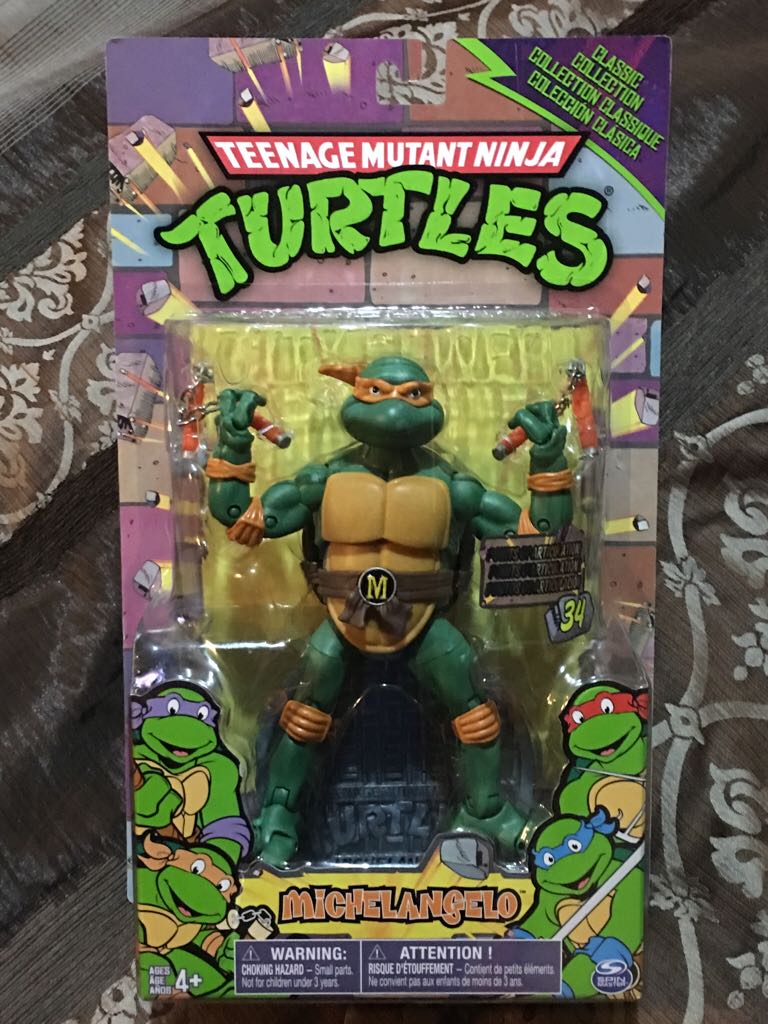 Classic Michelangelo - Playmates Toys (Teenage Mutant Ninja Turtles Classic Coll) action figure collectible [Barcode 778988999325] - Main Image 1
