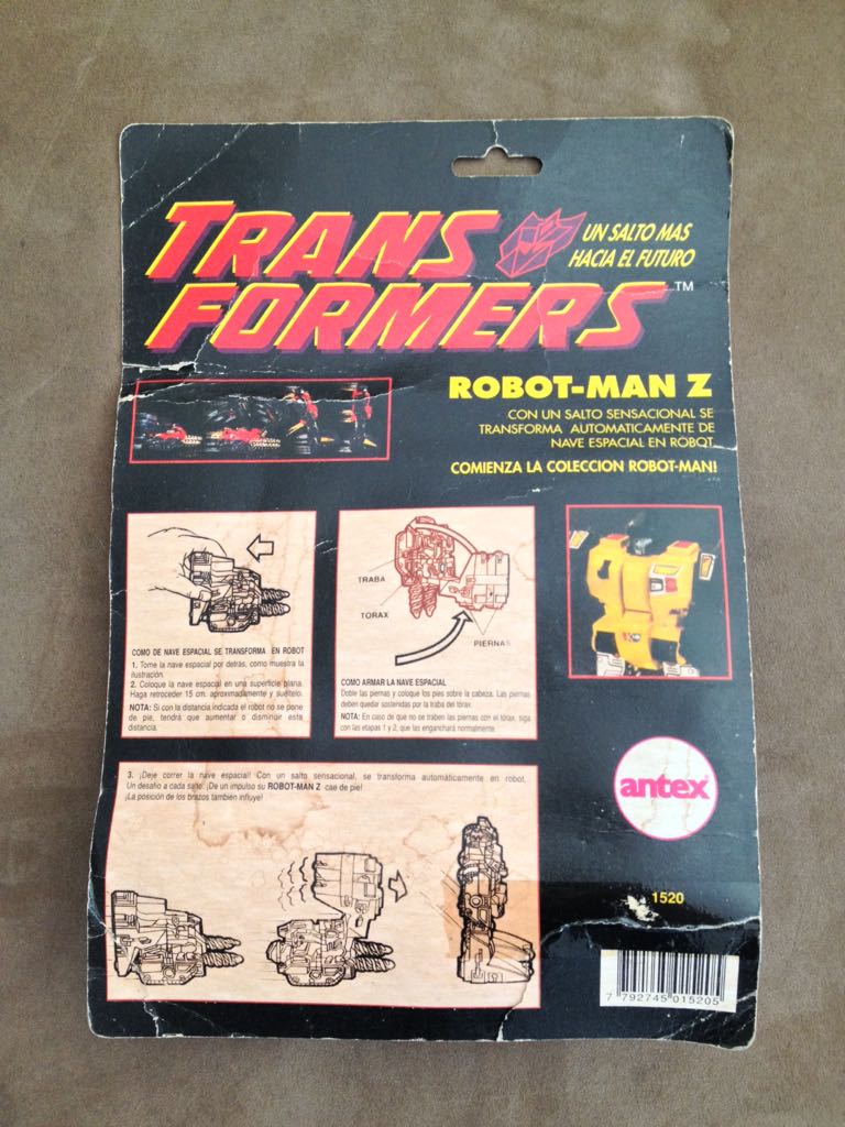 Robot-Man Z - Antex (G1 Argentina) action figure collectible [Barcode 7792745015205] - Main Image 2