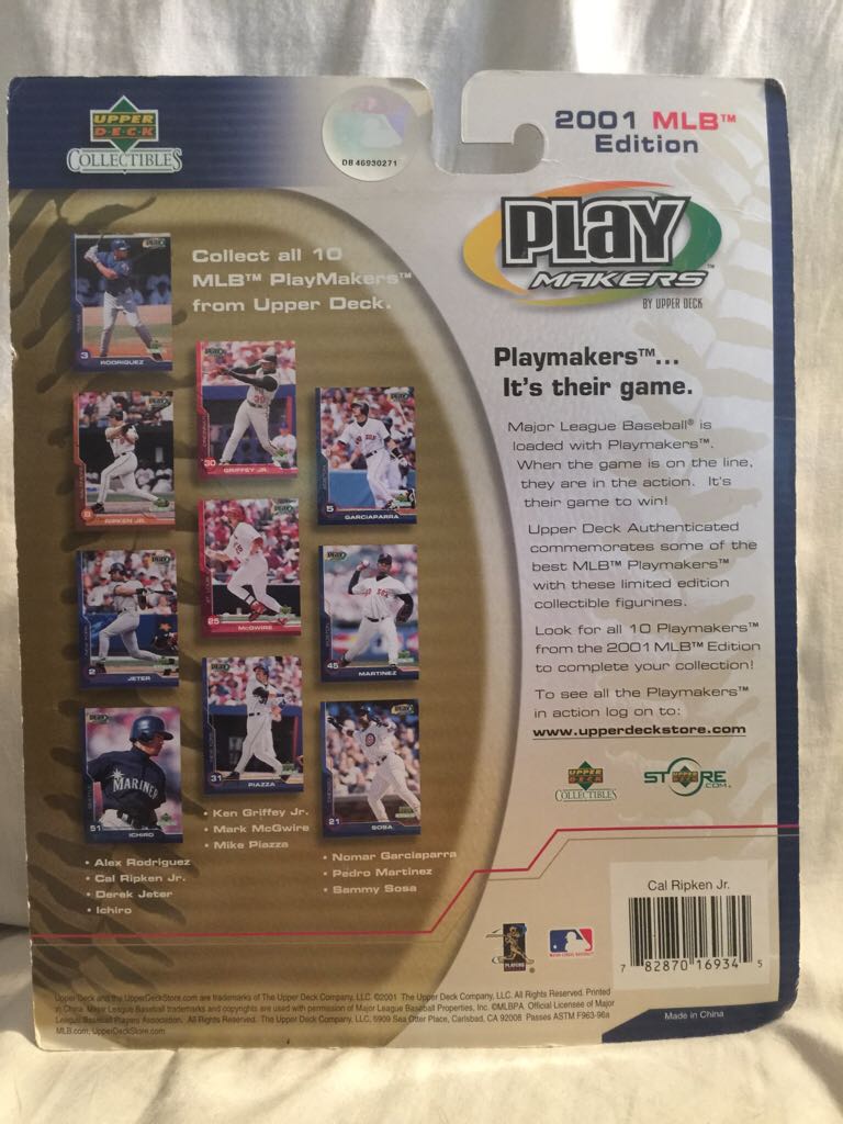 Cal Ripken Jr - Upper Deck (Mlb) action figure collectible [Barcode 782870169345] - Main Image 2