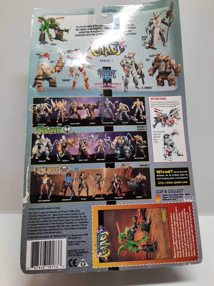 Spawn - Total Chaos: Thorax  (Total Chaos: 6”) action figure collectible [Barcode 787926101737] - Main Image 2
