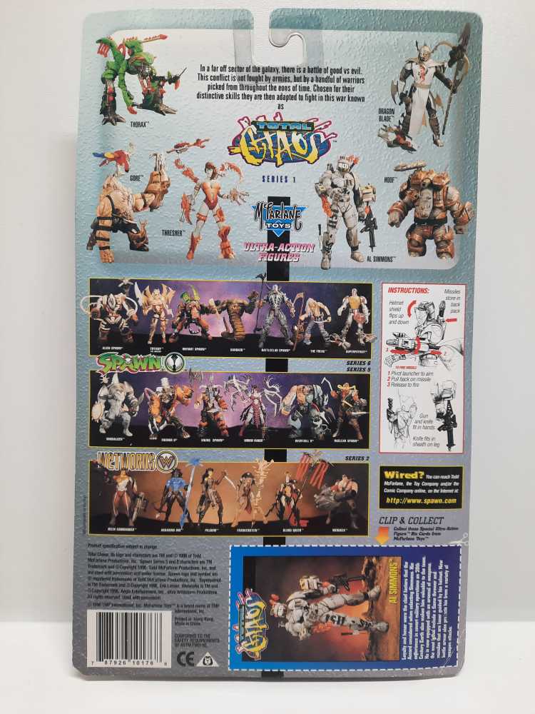 Al Simmons - McFarland Toys (Total Chaos: 6”) action figure collectible [Barcode 787926101768] - Main Image 2