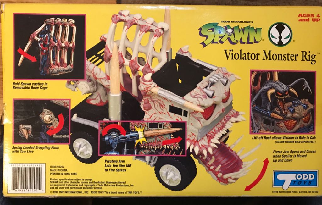 Spawn (Vehicle) - Todd Toys (Violator Monster Rig) action figure collectible [Barcode 787926102024] - Main Image 2