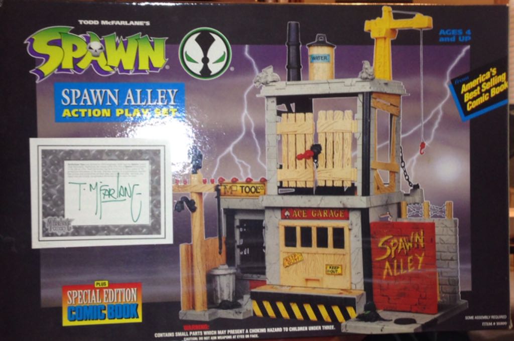 Spawn: Spawn Alley Action Playset - McFarlane Toys (Spawn Series 1) action figure collectible [Barcode 787926103007] - Main Image 1