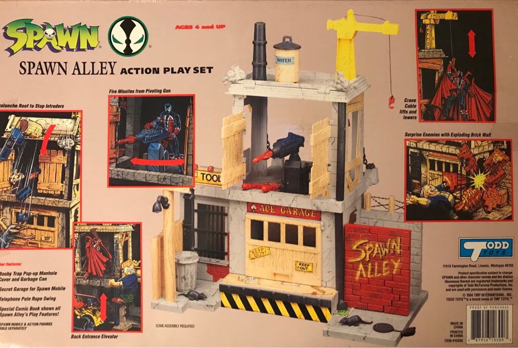 Spawn: Spawn Alley Action Playset - McFarlane Toys (Spawn Series 1) action figure collectible [Barcode 787926103007] - Main Image 2