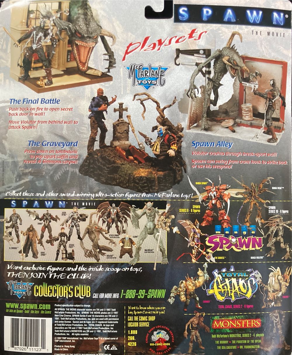 Spawn: Spawn Alley Playset - McFarlane Toys (Spawn The Movie Playset) action figure collectible [Barcode 787926111231] - Main Image 2