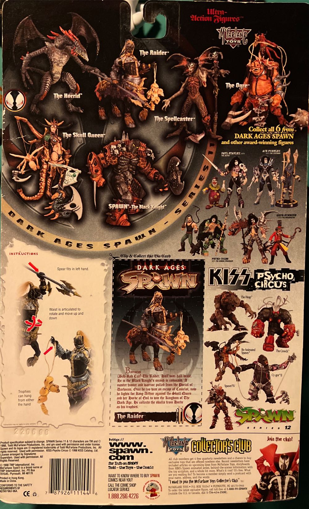 The Raider (Purple Variant) - McFarlane Toys (Spawn: Dark Ages: 6”) action figure collectible [Barcode 787926111446] - Main Image 3