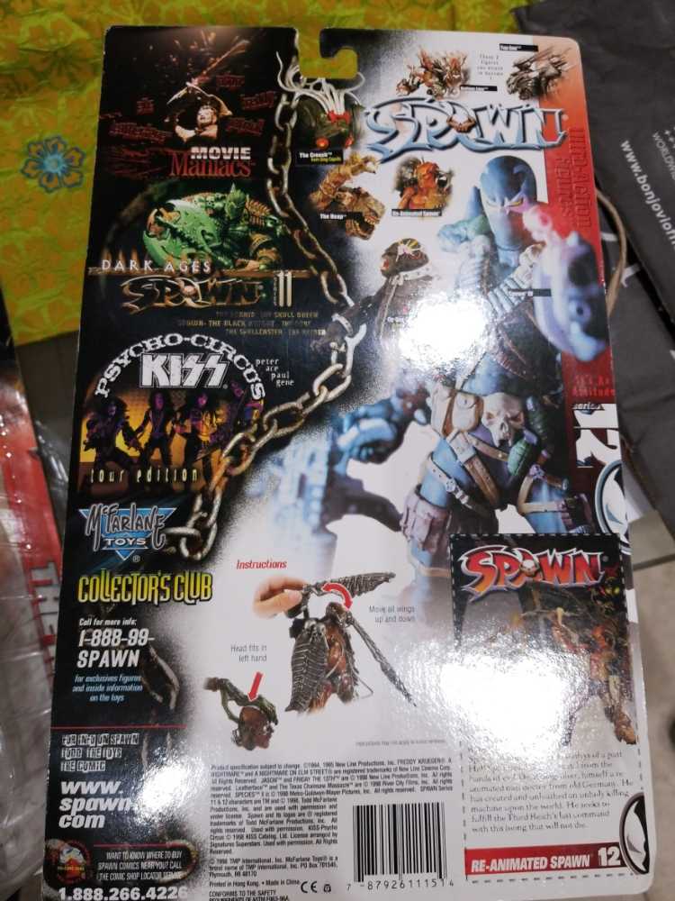 Spawn: Reanimated Spawn - McFarlane Toys (Spawn Series 12) action figure collectible [Barcode 787926111514] - Main Image 2