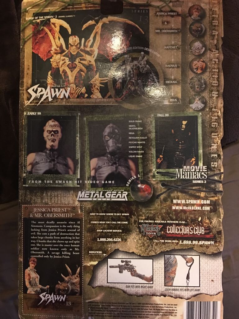 Spawn: Jessica Priest and Mr. Obersmith - McFarlane Toys (Spawn: Curse of the Spawn: 6”) action figure collectible [Barcode 787926111651] - Main Image 2
