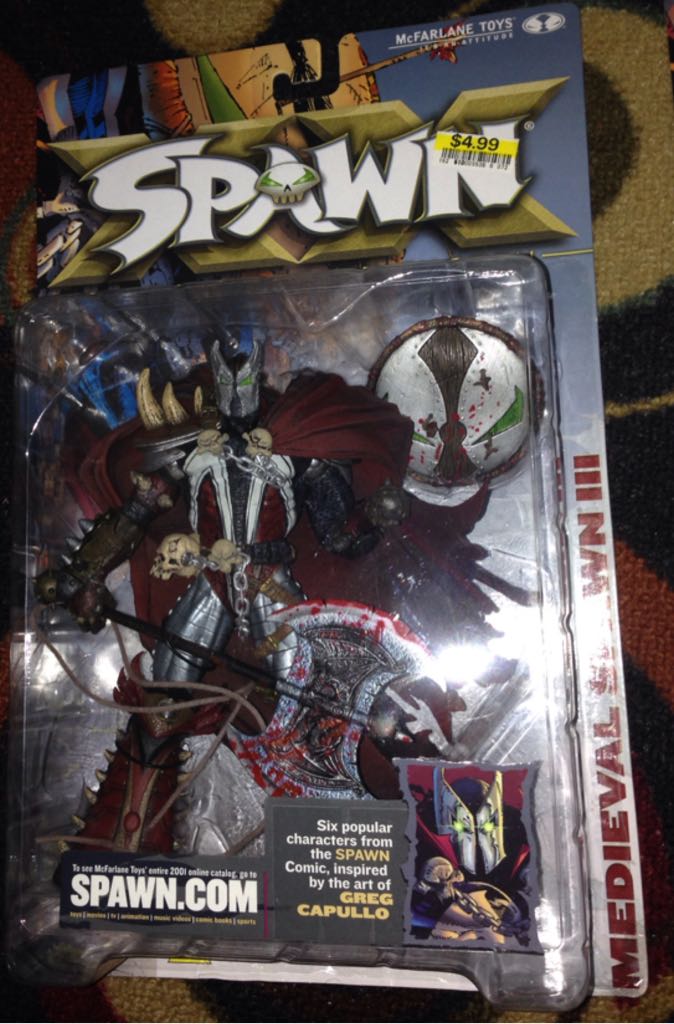 Spawn - Medieval Spawn III Series 20 - Mcfarlane Toys: Spawn (Spawn Classics: Series 20) action figure collectible [Barcode 787926112320] - Main Image 1