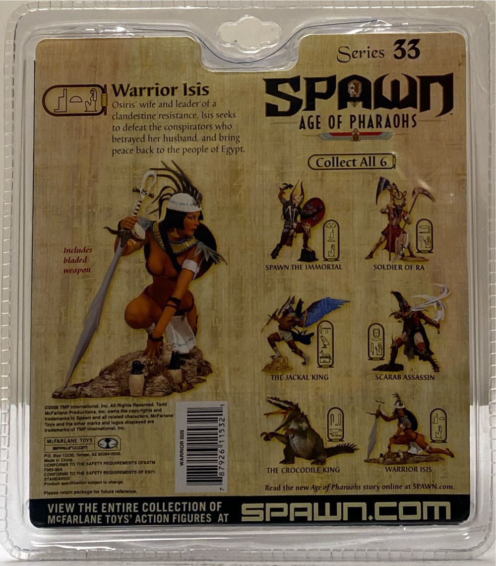 Warrior Isis - McFarlane (Spawn: The Age Of Pharoahs) action figure collectible [Barcode 787926115321] - Main Image 4