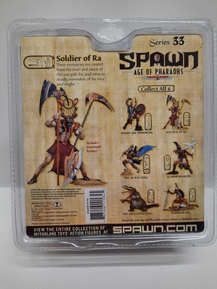 Spawn Soldier of Ra - McFarlane Toys (Spawn: Age of Pharaohs: 6”) action figure collectible [Barcode 787926115345] - Main Image 2